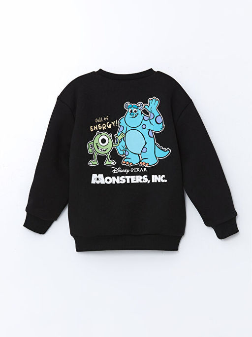 Kal?n Sevimli Canavarlar Bask?l? Erkek ?ocuk Sweatshirt