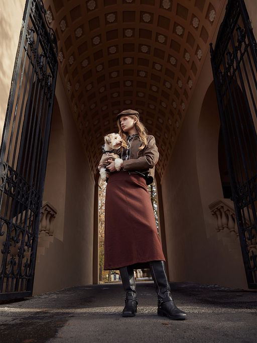 Юбка женская бордовая