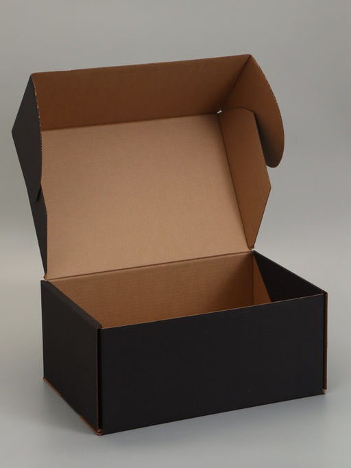 Коробка самосборная "Почтовая", черная, 40 х 27 х 18 см,