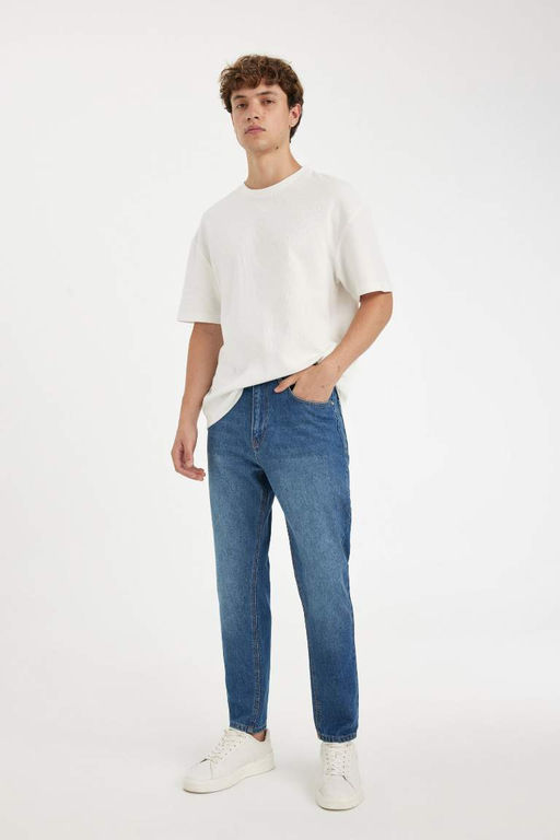 Облегающие джинсовые брюки скинни с высокой талией в стиле 90-х - Defacto фото 3