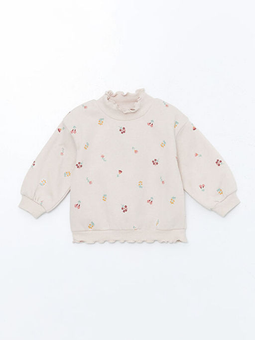 ?i?ekli K?z ?ocuk Sweatshirt ve E?ofman Alt 2li - Waikiki фото 2