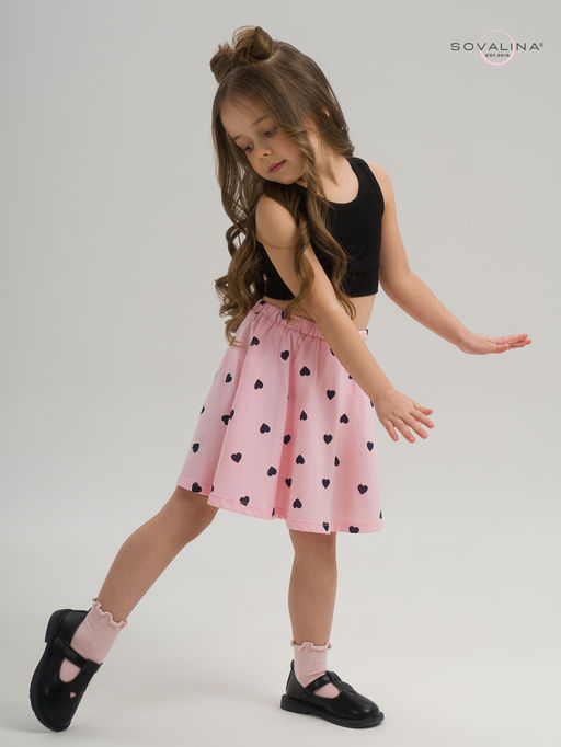 Костюм Мальвина КТ черный-черные сердечки - Sovalina фото 26