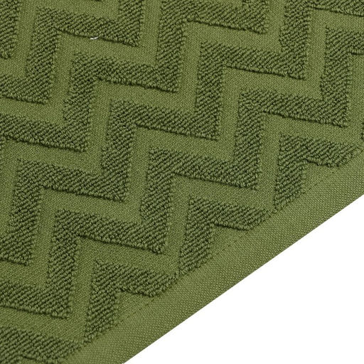 Полотенце махровое LoveLife Zig-Zag, 70х130 см, цвет тёмная трава, 100% хл, 450 г/м²