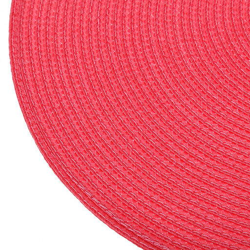 Салфетка под горячее (термосалфетка) Круглая д38см, ПВХ, цвет - малиновый (Китай) - Домашняя мода фото 3