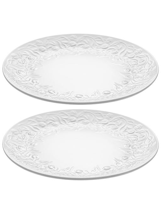 Набор тарелок 2 пр. 26*26*2,5 см Тюльпаны, фарфор - Elan gallery фото 4