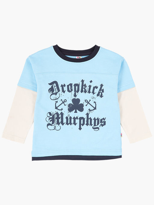 Толстовка для мальчика UD 0227 беж/голуб - Mini maxi фото 3