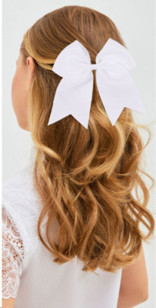 Бант-резинка для волос 20х32 см / YAL-9 /уп 300/белый