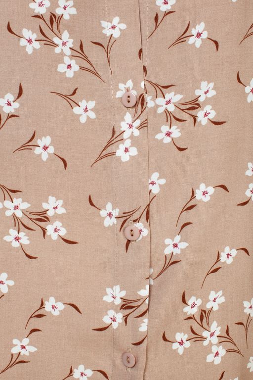 Туника штапель 4103/09/Бежевый, белый - Rise фото 6