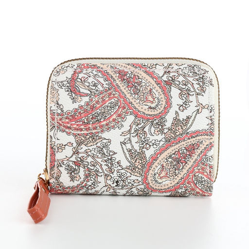 Кошелёк женский на молнии с ремешком, белый