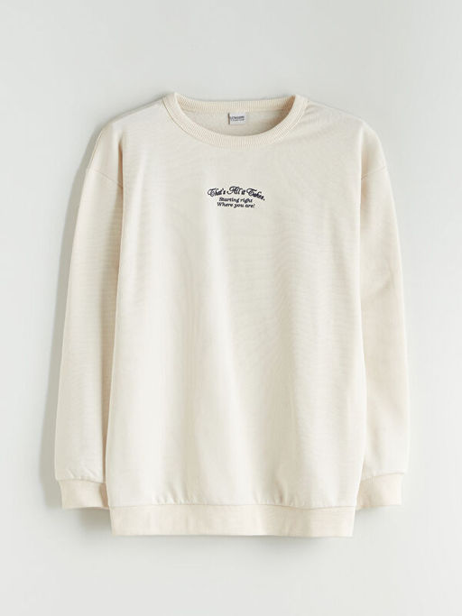 Bisiklet Yaka Erkek ?ocuk Sweatshirt