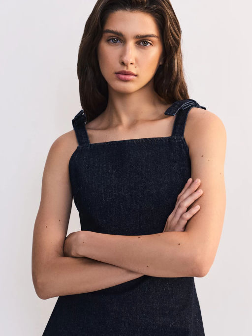 Джинсовое мини платье ZR2605092359-106 / Zarina