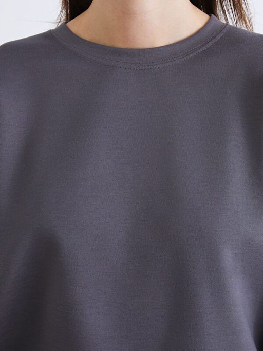 Bisiklet Yaka Kad?n Sweatshirt