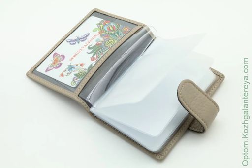 Женская кожаная визитница Sergio Valentini СВ 8035-010  фото 7