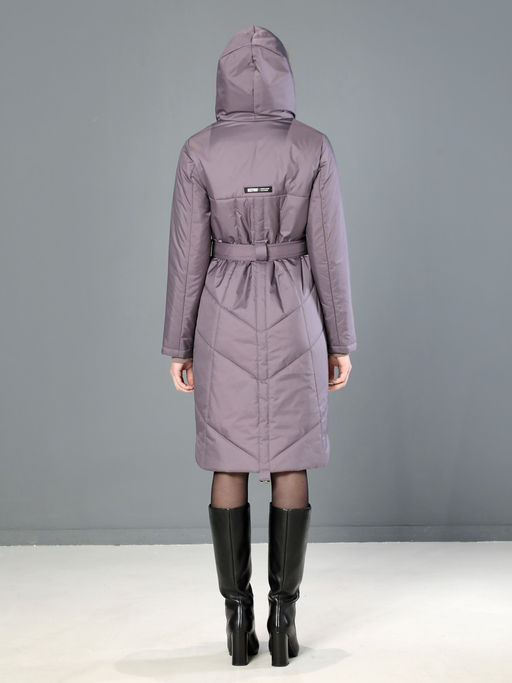 Пальто дем. серо-сиреневый - Dizzyway фото 5