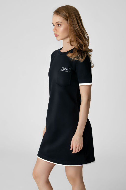 Арт. 8504 Платье женское 42-48 (4 шт) Цвет:черный - Калинка фото 3