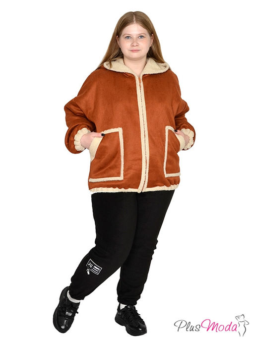 Дубленка-куртка Модель №1791 размеры 44-84 - Plusmoda фото 8