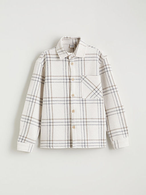 Uzun Kollu Ekose Erkek ?ocuk G?mlek