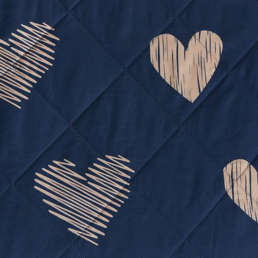 Покрывало LoveLife 2 сп Golden hearts 180*2105см, микрофайбер, 100% п/э  фото 2