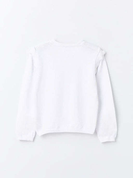 Bisiklet Yaka Uzun Kollu K?z ?ocuk Triko H?rka