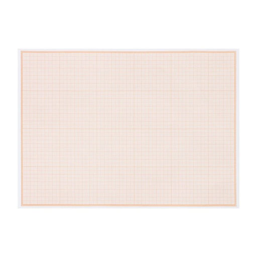 Цена за 5 шт. Бумага масштабно-координатная А4 10 листов Calligrata, оранжевая сетка