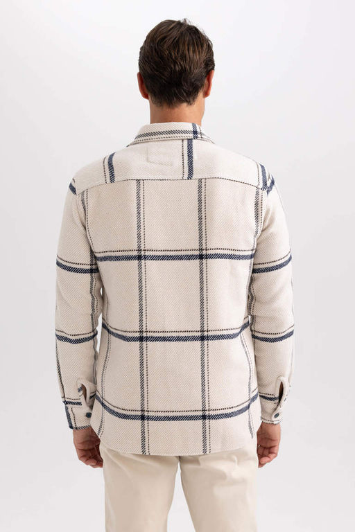 Рубашка с длинным рукавом Modern Fit Lumberjack - Defacto фото 8