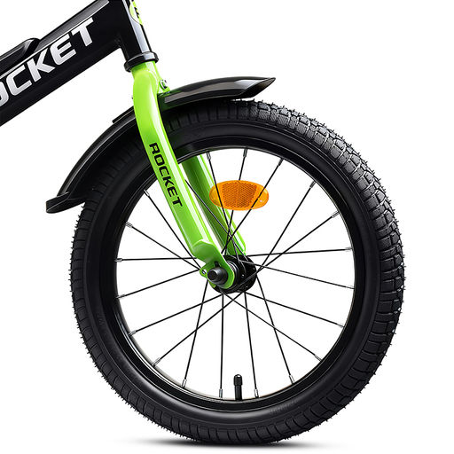 Велосипед 16" Rocket Phoenix, цвет черно/зеленый