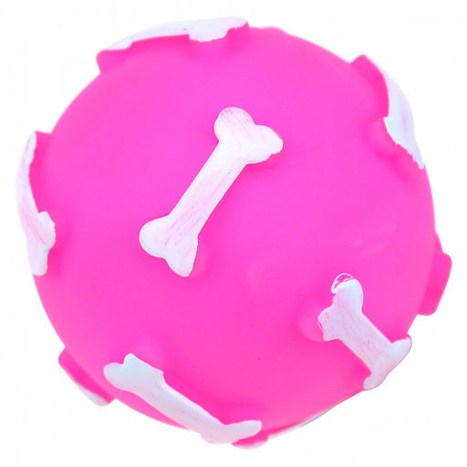 Игрушка для собаки Мячик д8см, с пищалкой, ПВХ, на картоне, цвета микс (Китай) - Pet toys фото 3