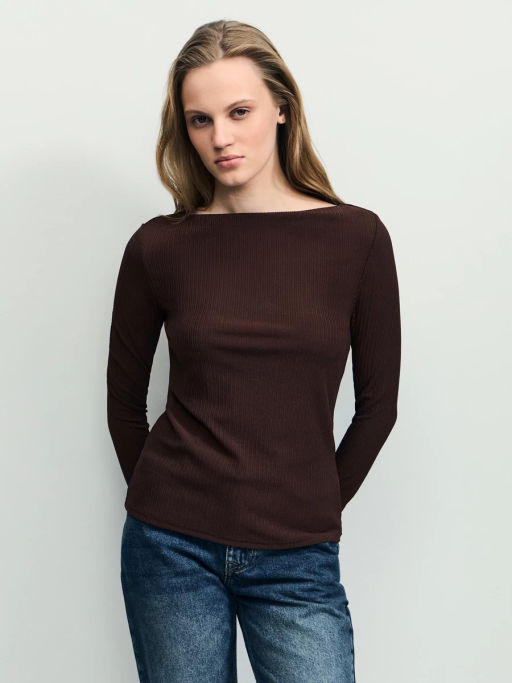 Базовый трикотажный лонгслив ZR2604013409-27 / Zarina  фото 3