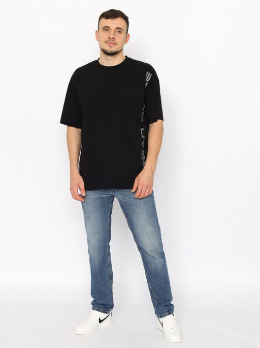 CRB wear/CWSM 60311-22 Футболка мужская,черный/Ex.Cherubino  фото 2
