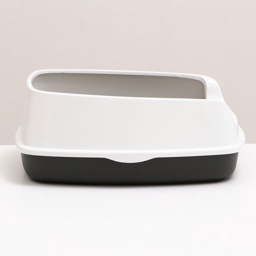 Туалет Айша S с высоким бортом, 45 х 35 х 18,5 см, серый