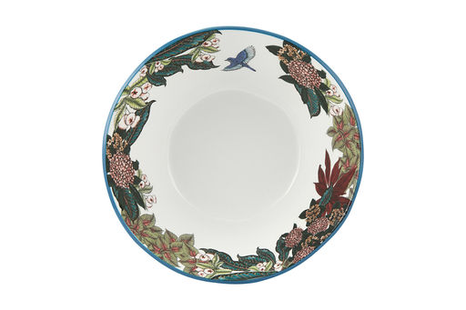 Салатник, 25 см, 2 л, керамика, круглый, синий, Цветы и птица, Reminisce - Maxwell & Williams фото 2