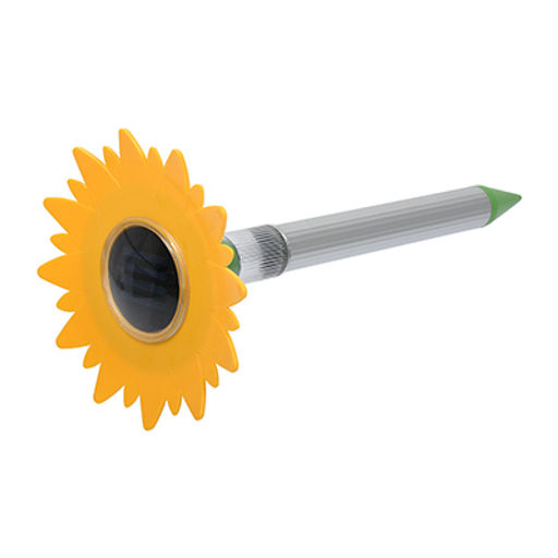 Отпугиватель КРОТОВ ультразвуковой, с фонариком, на солнечной батарее, 16,3х36 см