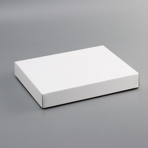 Цена за 5 шт. Коробка сборная без печати , крышка-дно белая без окна 26 х 21,5 х 4 см - Simaland фото 3