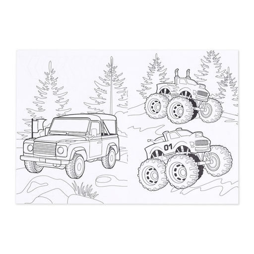 Раскраски детские набор Для мальчиков, 4 шт. по 16 стр., А4