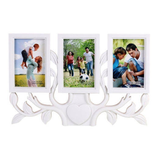 Фоторамка коллаж Дерево 41x27 см / 1951-1 /уп 48/ 3 фото белая - Галеонтрейд фото 3
