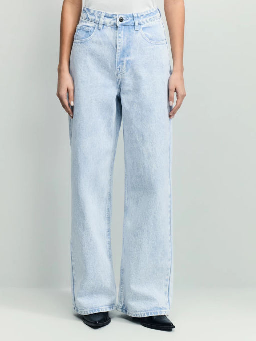 Джинсы wide leg с высокой посадкой / Zarina  фото 2