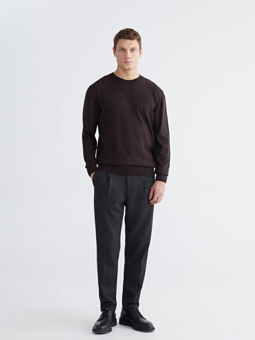 Bisiklet Yaka Erkek Triko Kazak