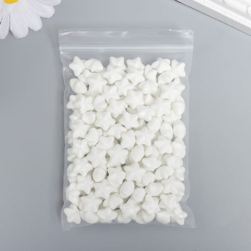 Сургуч в гранулах в пакете Звёздочки белый матовый 55 гр 12х8 см - Simaland фото 3