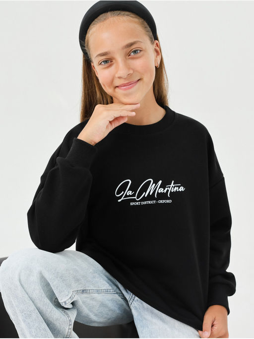 Свитшот Мартина Черный Девочка - София фото 3