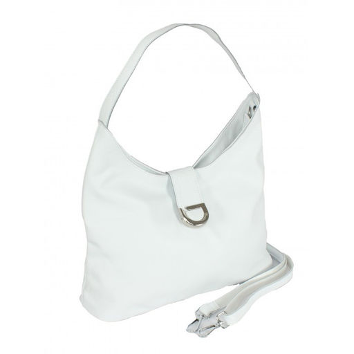 Сумка женская натуральная кожа JRP-2046-9, 1отд+карм/пер, плечевой ремень, белый SALE 264370 - Adelia фото 5