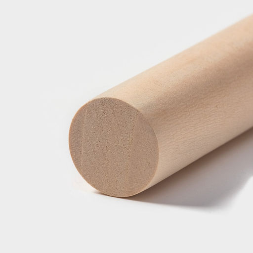 Цена за 2 шт. Скалка деревянная Доляна, 24 см, прямая