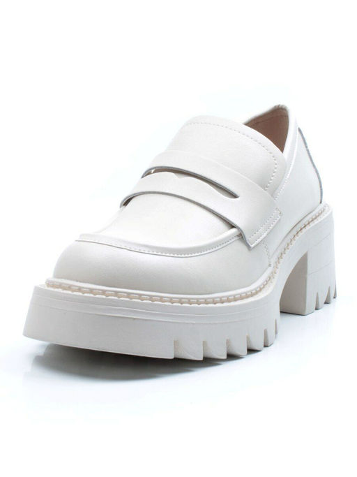 03-C1801-3 WHITE Лоферы женские (натуральная кожа) - No name фото 6