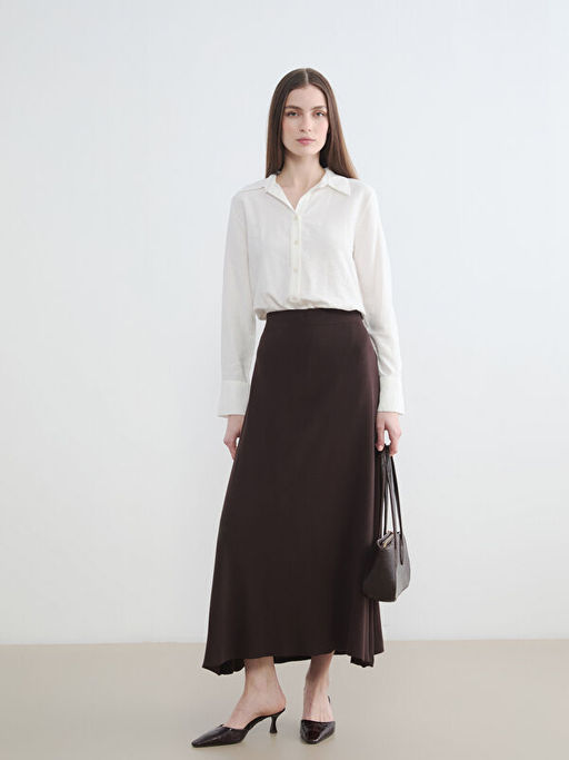 Beli Lastikli A Kesim Triko Etek