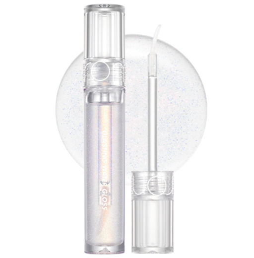 Rom&Nd Glasting Water Gloss 00 Meteor Track, 4,5ml - Сияющий прозрачный блеск для губ