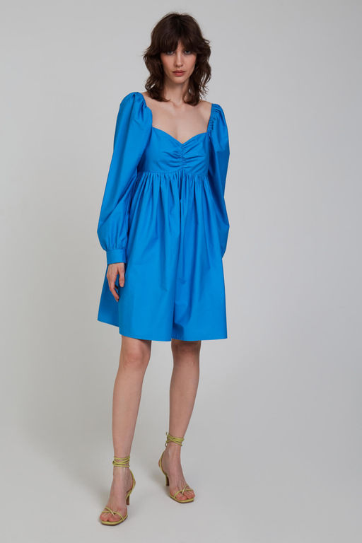 Хлопковое зеленое платье - Incity фото 2