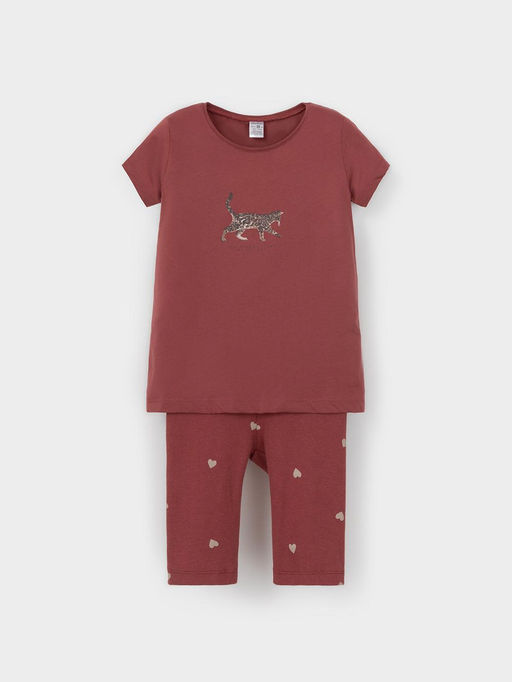 К 1647/шоколадный десерт,сердечки пижама для дев - Crockid фото 2