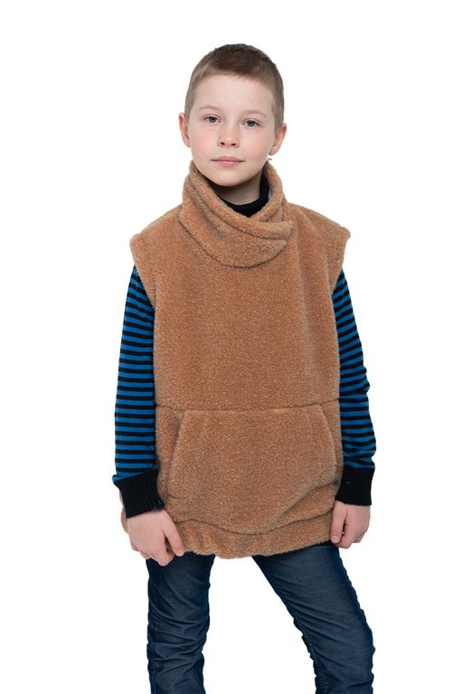 Жилет детский FUR цвет Ваниль УНИСЕКС - Woollamb фото 37