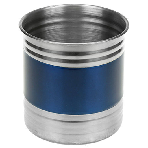 Банка для сыпучих продуктов из нержавеющей стали 0,7л, д10см, h10,5см, крышка пластмассовая с пароотводом, цветной корпус, синий, в коробке (Китай) - Домашняя мода фото 2