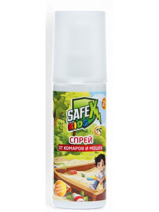 Цена за 2 шт. Средство от комаров и мошек Safex KIDS, спрей, детский, 100 мл  фото 2