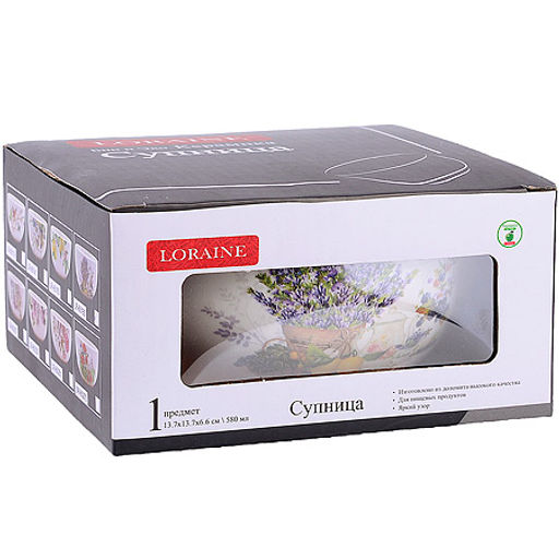 60185 Супница керамическая 580мл Утренняя свежесть доломит LR (х36) - Mayer&boch фото 3